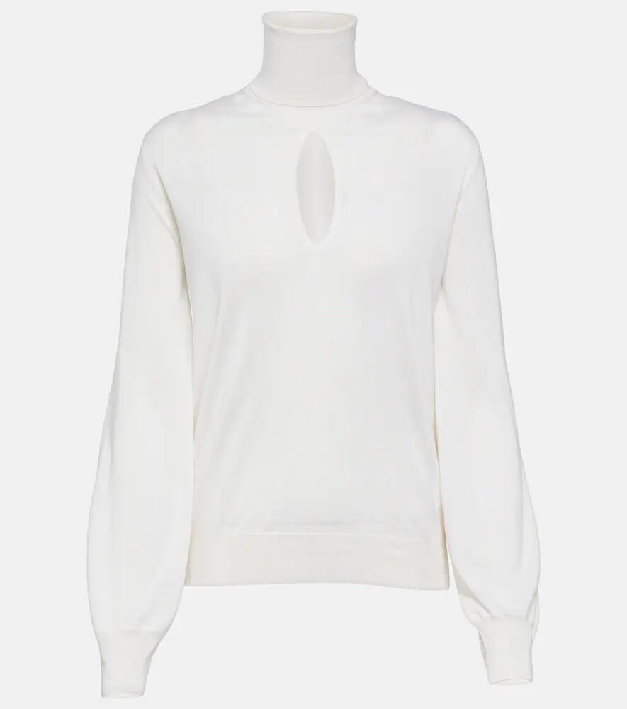 Tom Ford Cutout cashmere and silk turtleneck sweater Cover