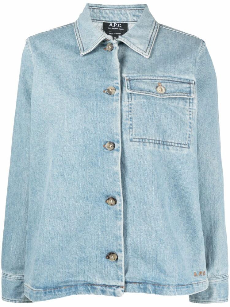 A.P.C. Janice denim jacket - Blue Cover