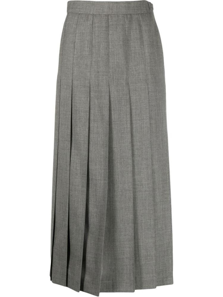 Thom Browne pleated midi skirt - Grey Cover