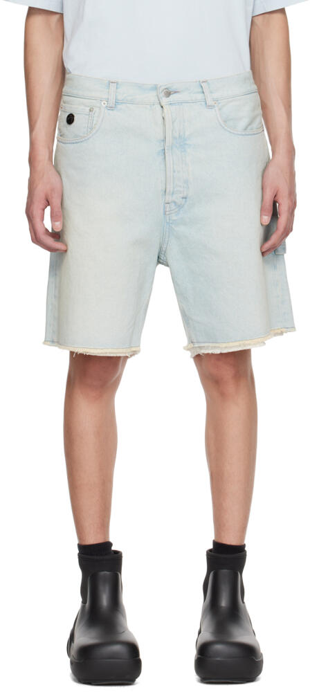 AMBUSH Blue Raw Edge Denim Shorts Cover