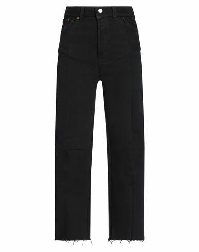 Vetements Woman Jeans Black Cotton Cover