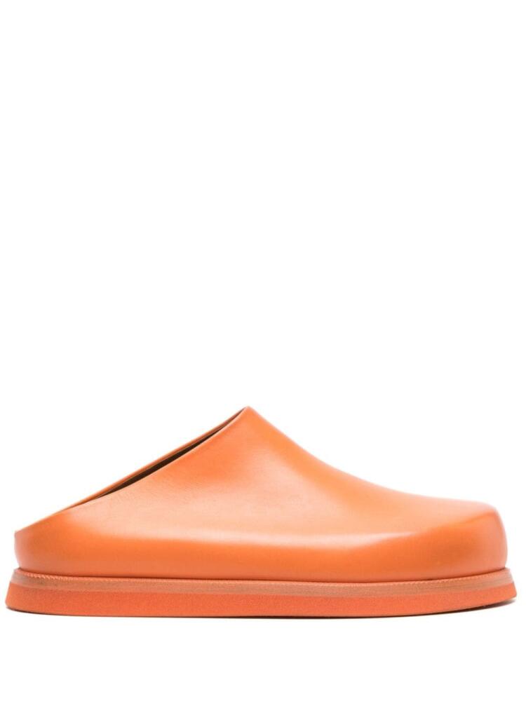 Marsèll Accom MW8080 leather slippers - Orange Cover