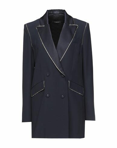 Patrizia Pepe Sera Woman Blazer Midnight blue Viscose, Polyester Cover