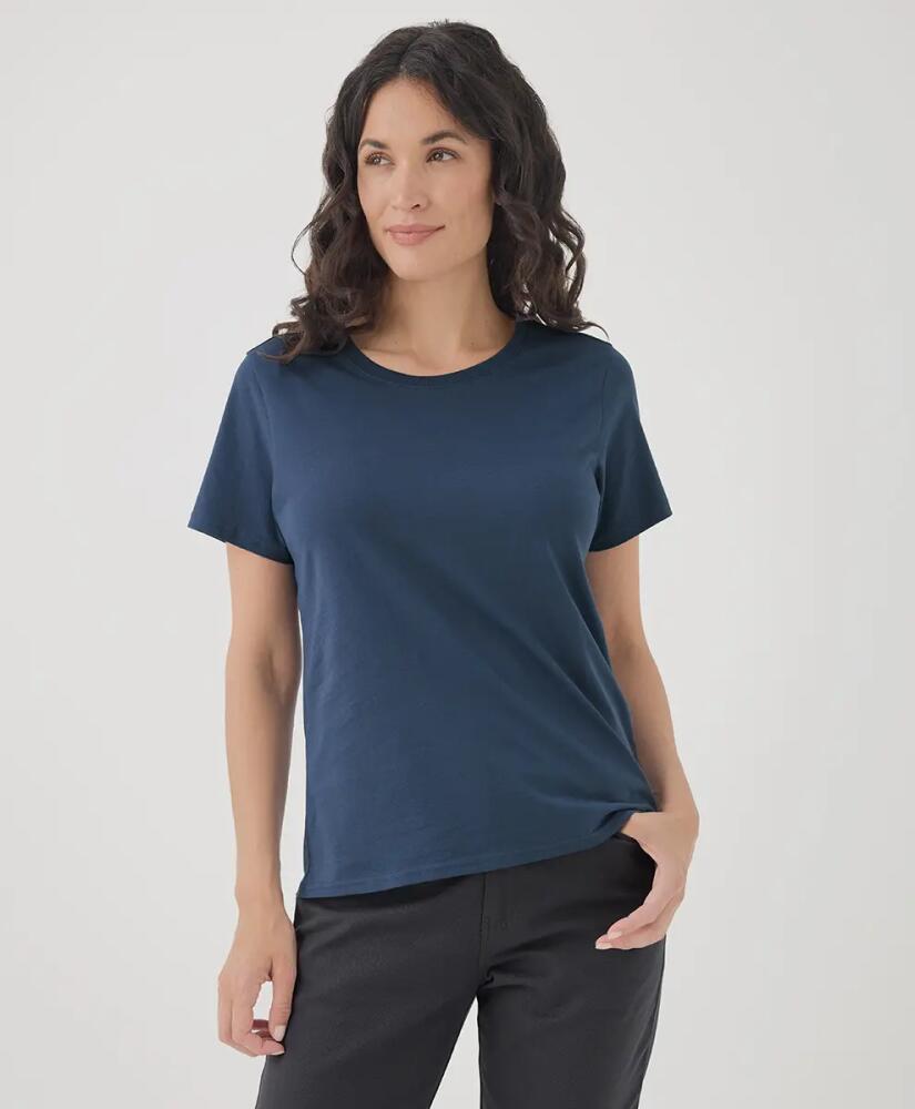 Pact Organic Cotton Softspun Crew Neck Tee in French Navy Cover