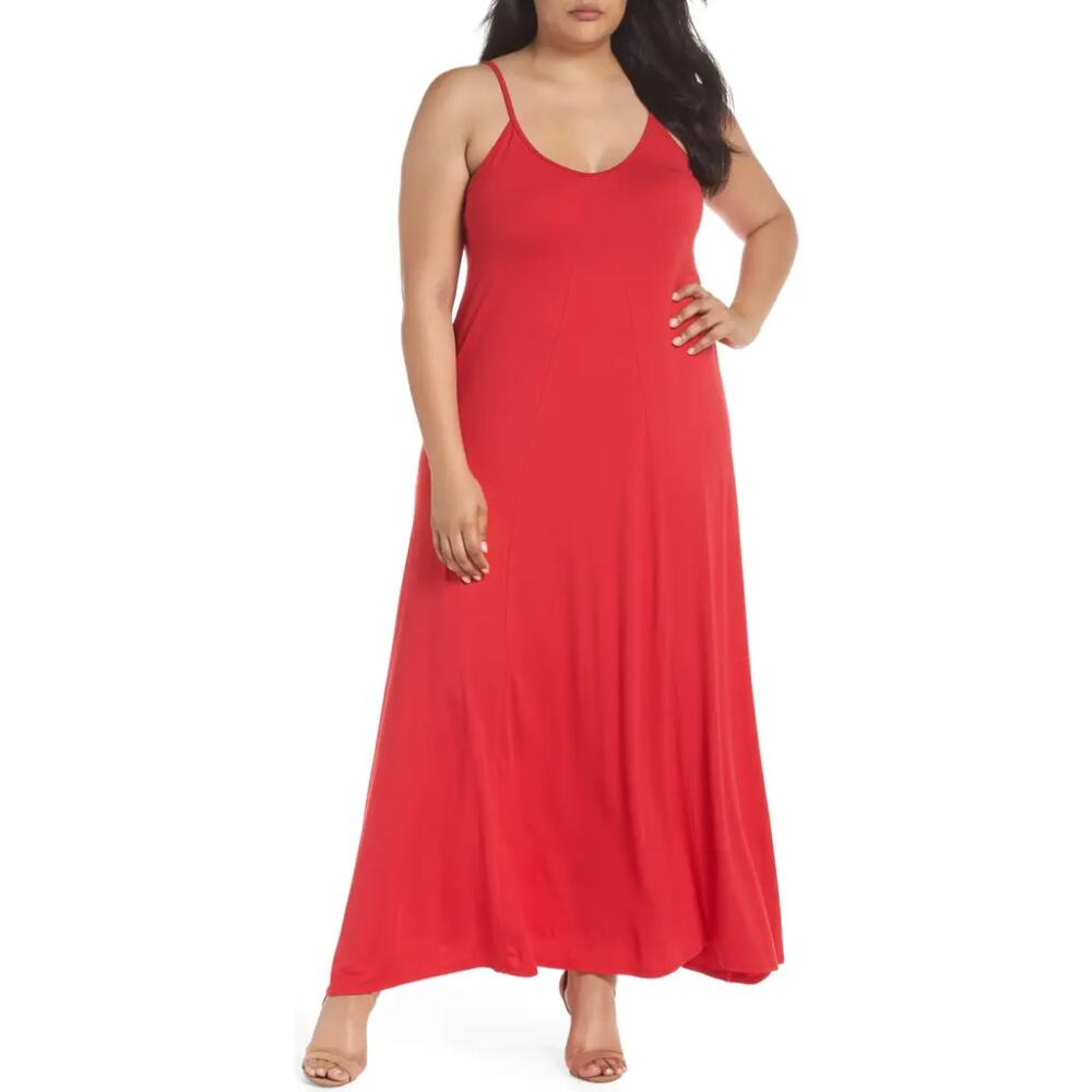 Loveappella A-Line Maxi Dress in Lipstick Red Cover