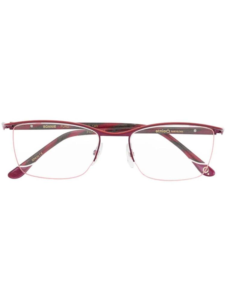 Etnia Barcelona Bonnie rectangle-frame glasses - Red Cover