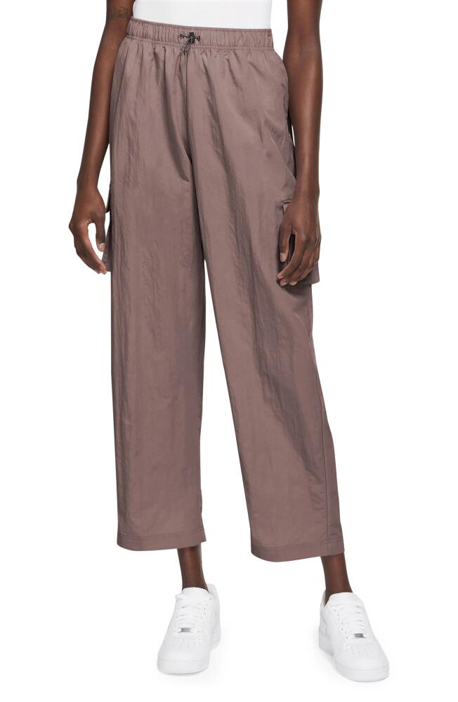 Nike Sportswear Essential Cargo Pants in Smokey Mauve/Black Cover