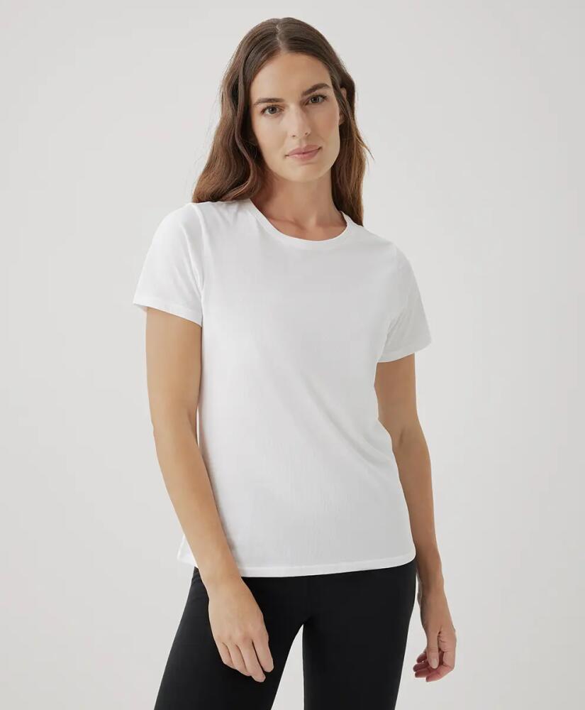 Pact Organic Cotton Softspun Crew Neck Tee in White Cover