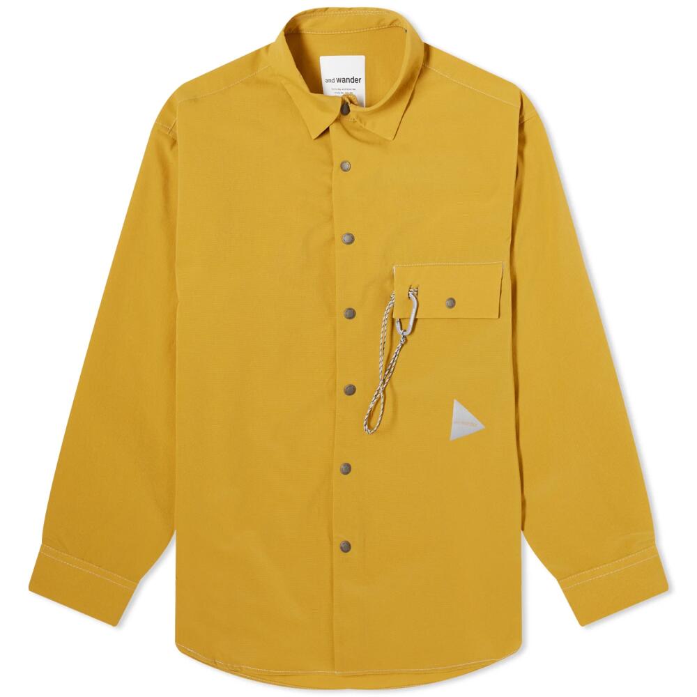 and wander Men's Dry Breathable Shirt in Yellow Cover