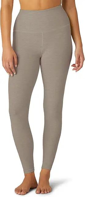 Beyond Yoga Spacedye Caught In The Midi High-Waisted Legging (Birch Heather) Women's Casual Pants Cover