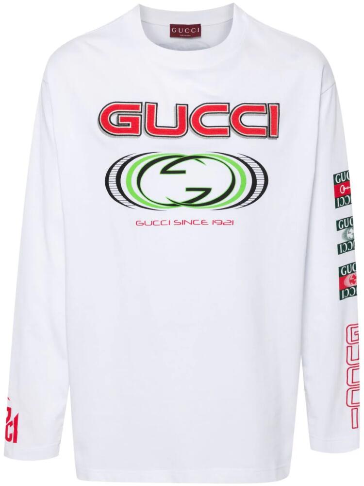 Gucci logo-print cotton T-shirt - White Cover