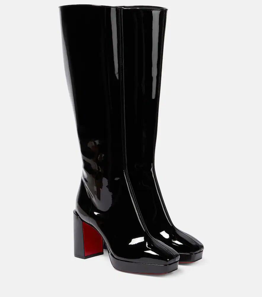 Christian Louboutin Alleo 90 patent leather knee-high boots Cover