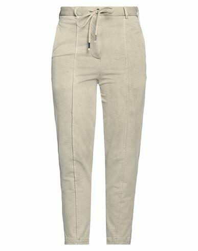 Masnada Woman Pants Beige Cotton, Elastane Cover