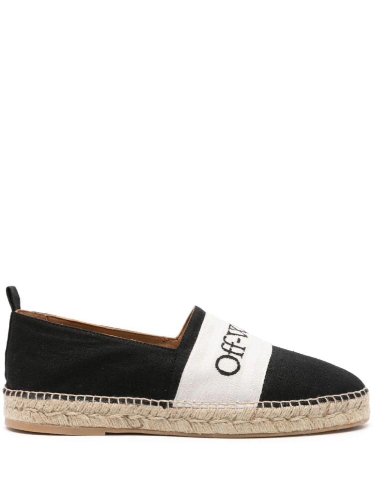 Off-White Bookish linen espadrilles - Black Cover