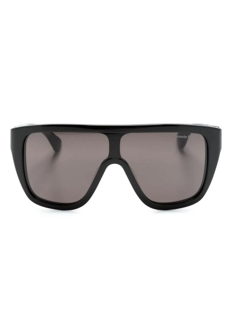 Alexander McQueen Eyewear Floating Skull Mask square-frame sunglasses - Black Cover