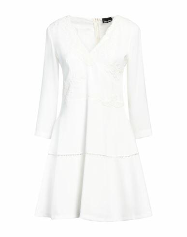 Ermanno Di Ermanno Scervino Woman Mini dress White Polyester Cover