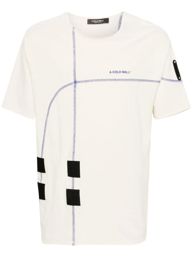 A-COLD-WALL* Intersect cotton T-shirt - Neutrals Cover