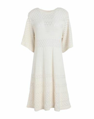 See By Chloé Woman Mini dress Ivory Alpaca wool, Polyamide, Wool Cover