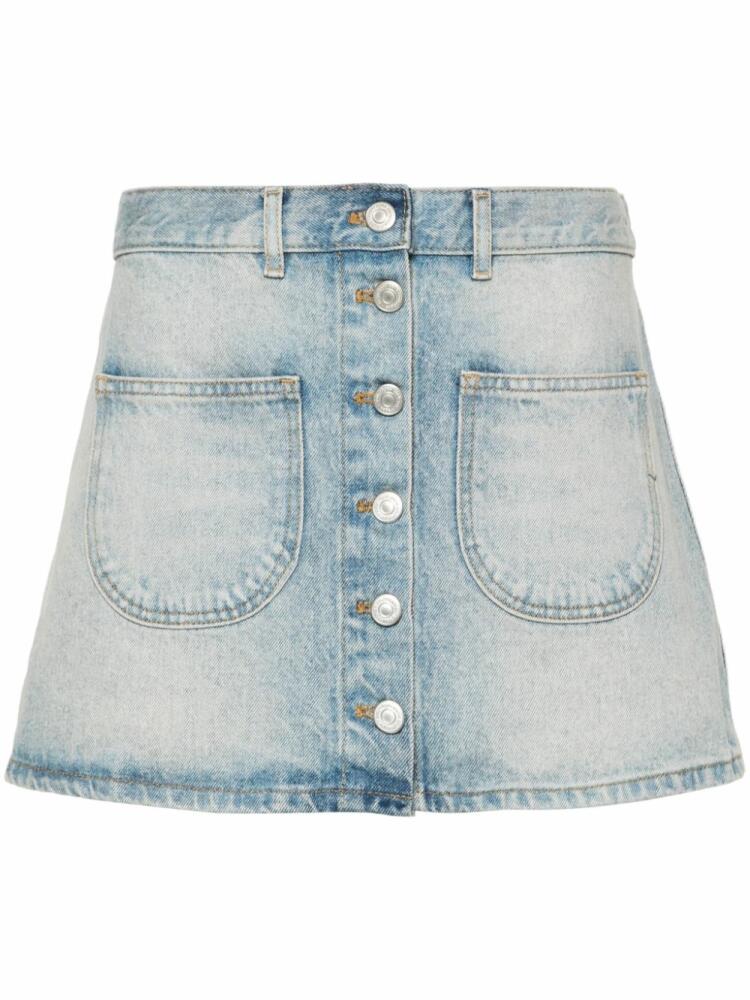 Courrèges mini denim skirt - Blue Cover