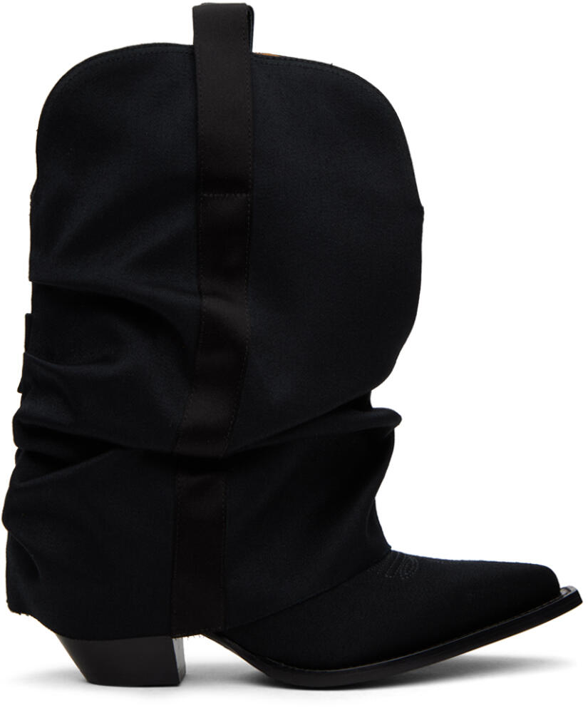 R13 Black Chunky Sleeve Cowboy Boots Cover