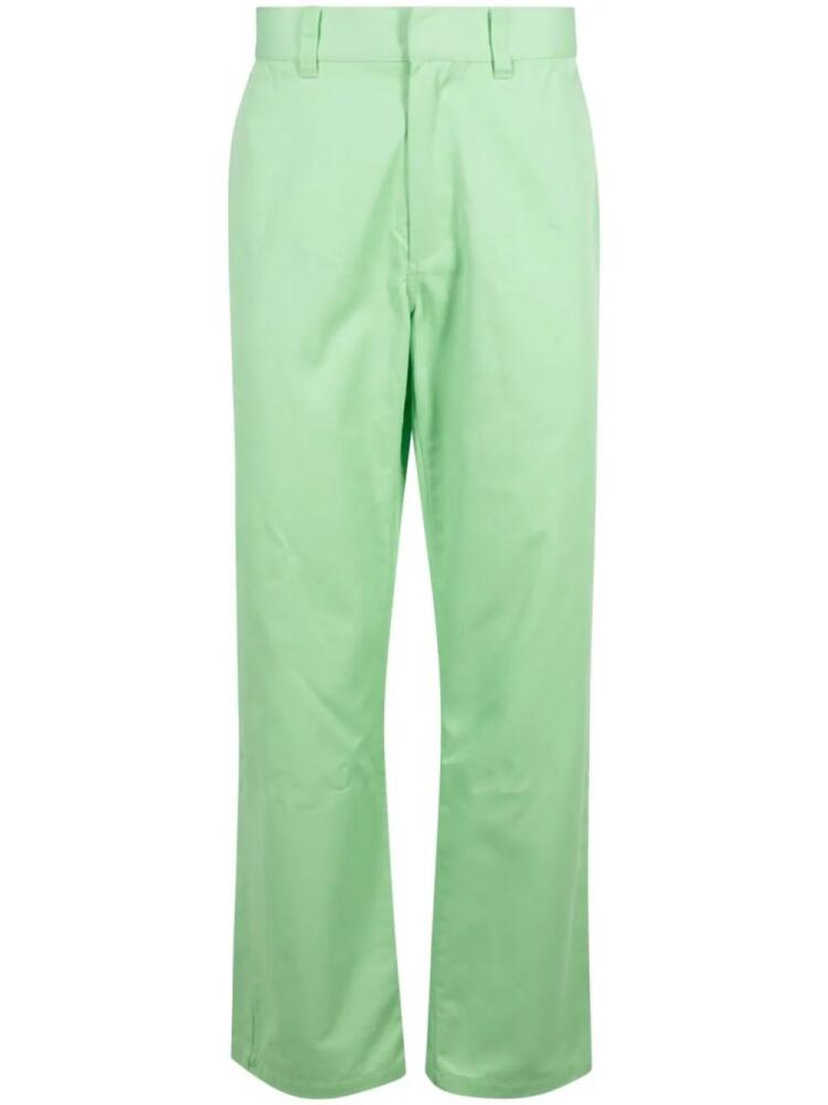 Supreme straight-leg cotton trousers - Green Cover