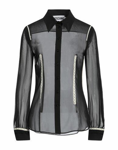 Moschino Woman Shirt Black Silk Cover