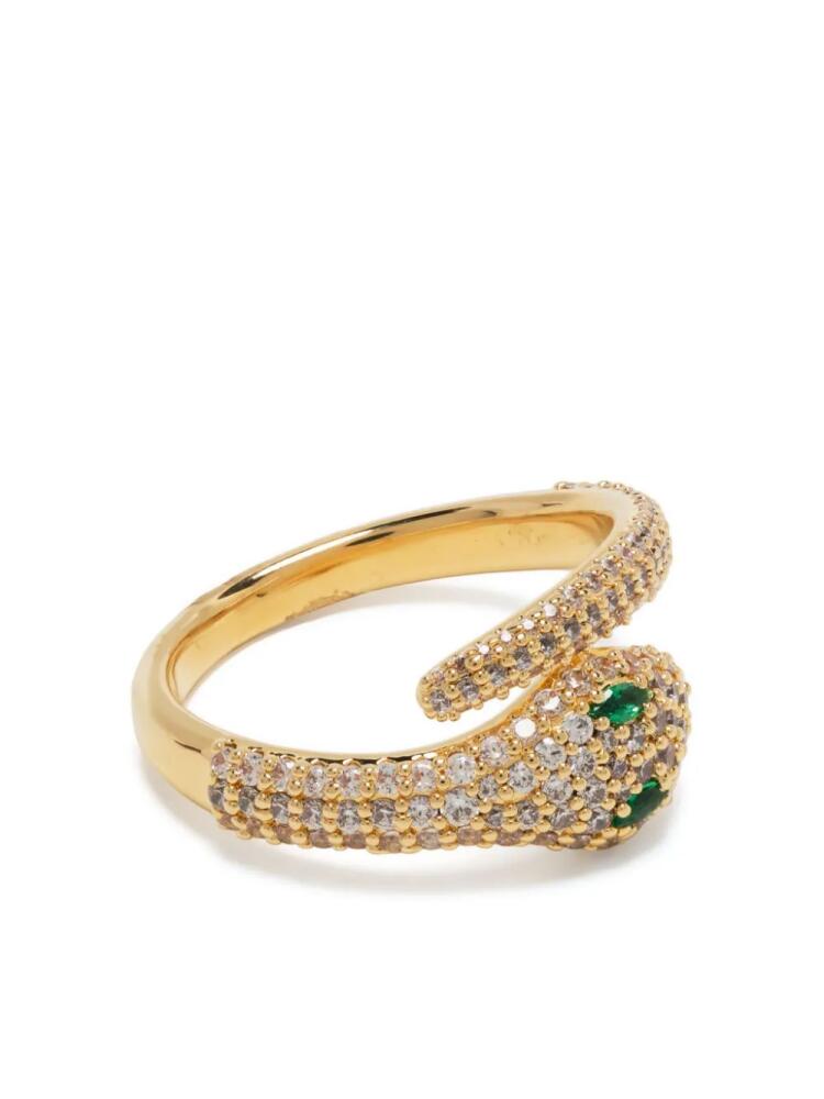 APM Monaco snake-embellished ring - Gold Cover