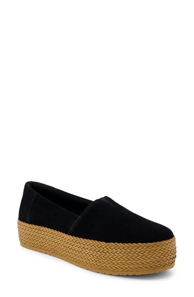 TOMS Valencia Platform Slip-On in Black Cover