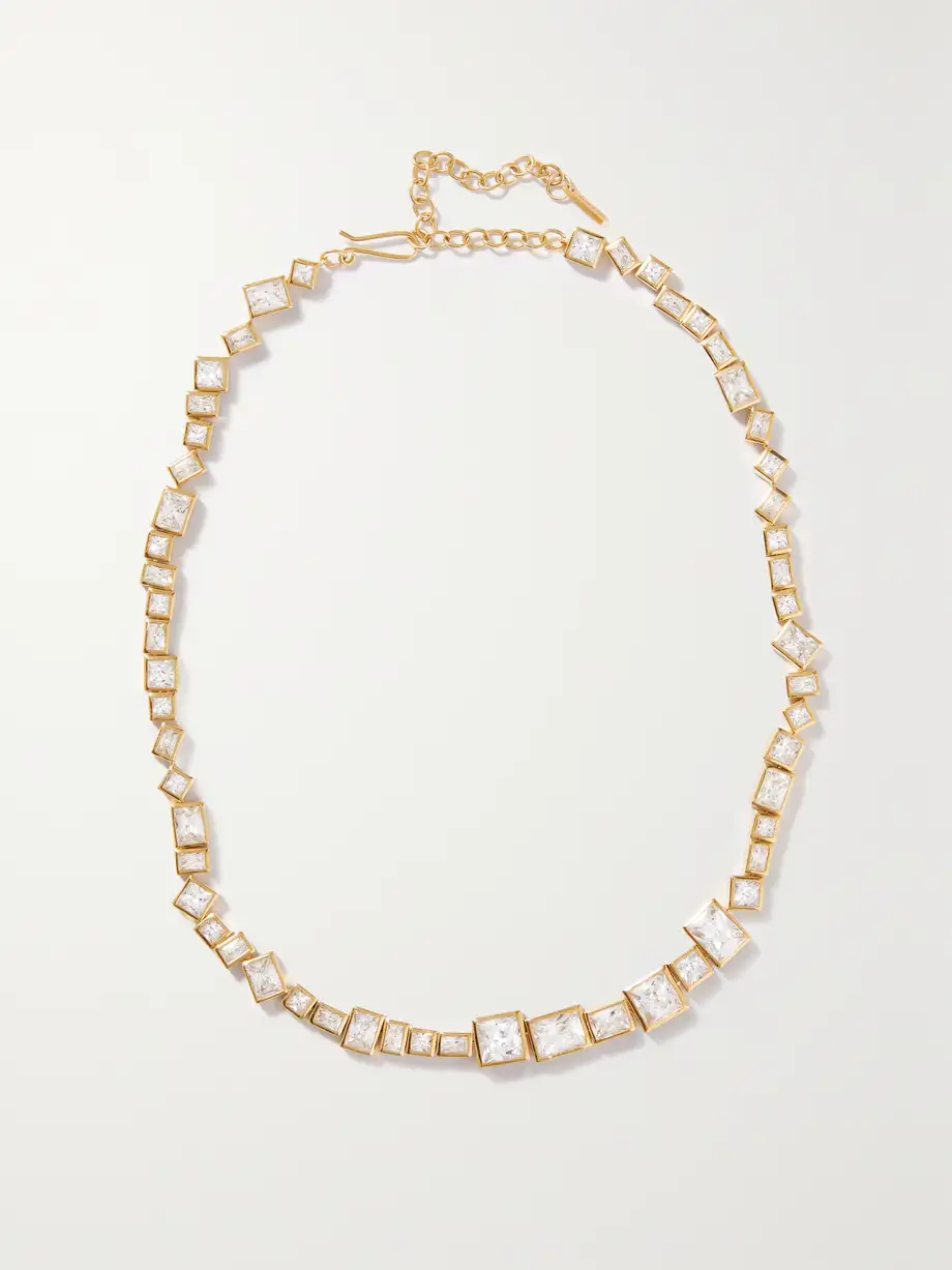 Completedworks - + Net Sustain Recycled Gold Vermeil Cubic Zirconia Necklace - One size Cover