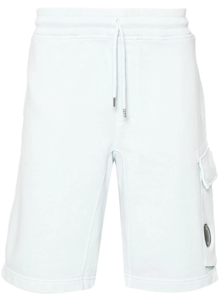 C.P. Company Lens-detail cotton shorts - Blue Cover