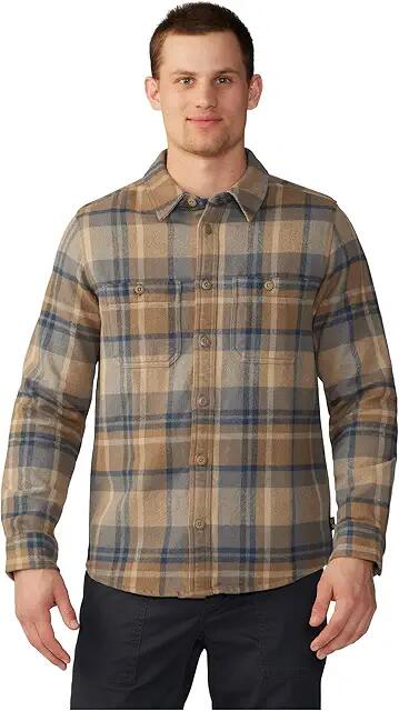 Mountain Hardwear Plusher Long Sleeve Shirt (Trail Dust Amsterdam Plaid) Men's Clothing Cover