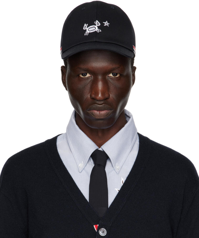 Thom Browne Navy Classic 6-Panel Baseball Cap Cover