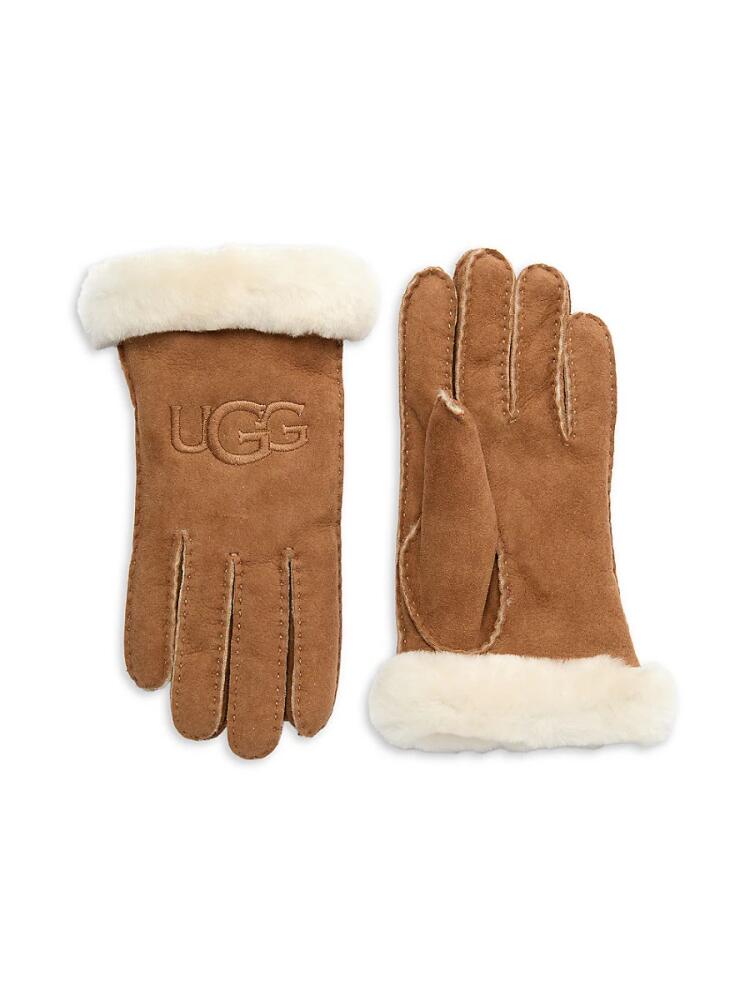 UGG Women's Shearling Gloves - Chestnut Cover