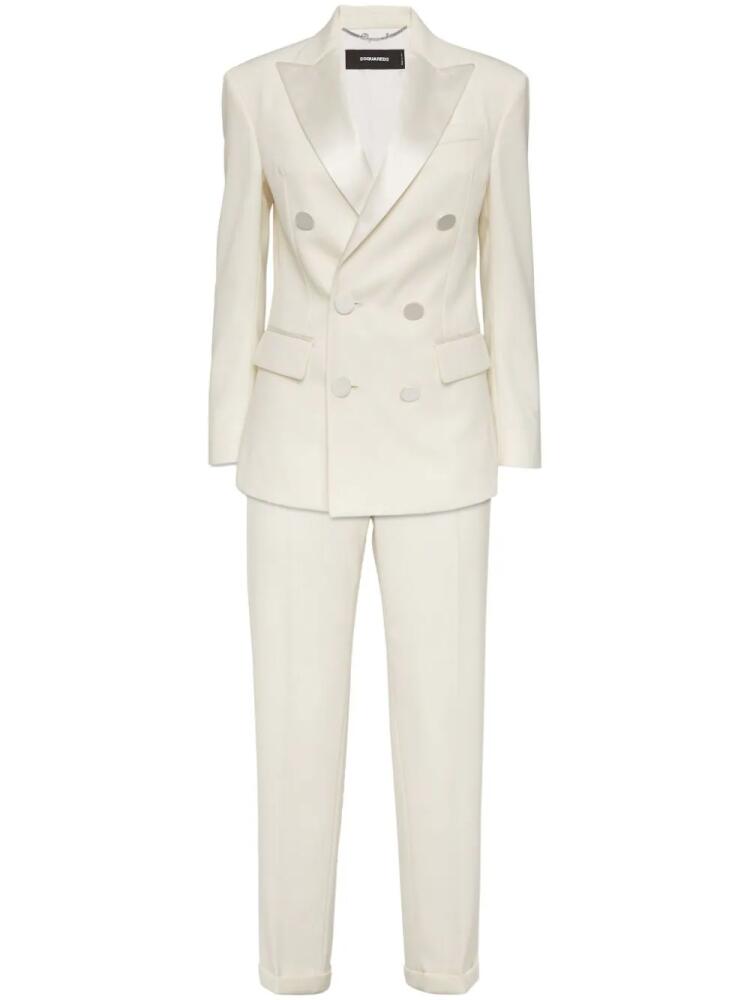 DSQUARED2 Boston double-breasted suit - White Cover