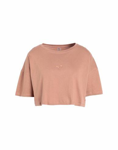 Roxy Rx T-shirt Essential Crop Tee Woman T-shirt Light brown Organic cotton Cover