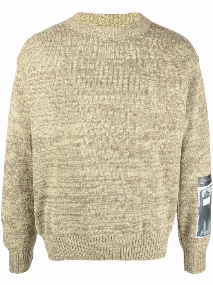 GR10K recycled knit jumper - Green Cover