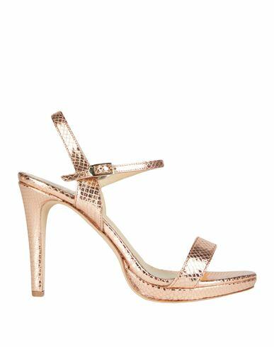 L'arianna Woman Sandals Rose gold Soft Leather Cover