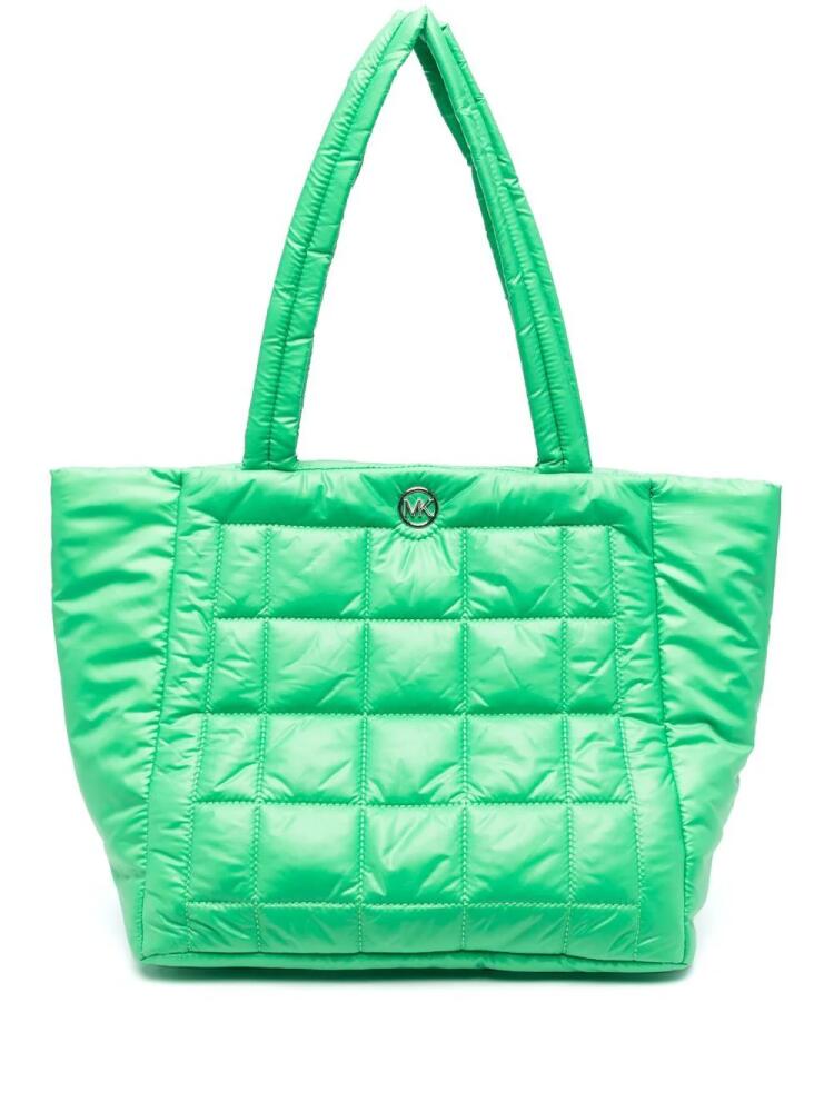 Michael Michael Kors Lilah large quilted tote bag - Green Cover