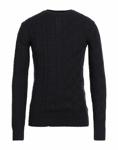 Fred Mello Man Sweater Midnight blue Acrylic, Wool, Polyamide Cover