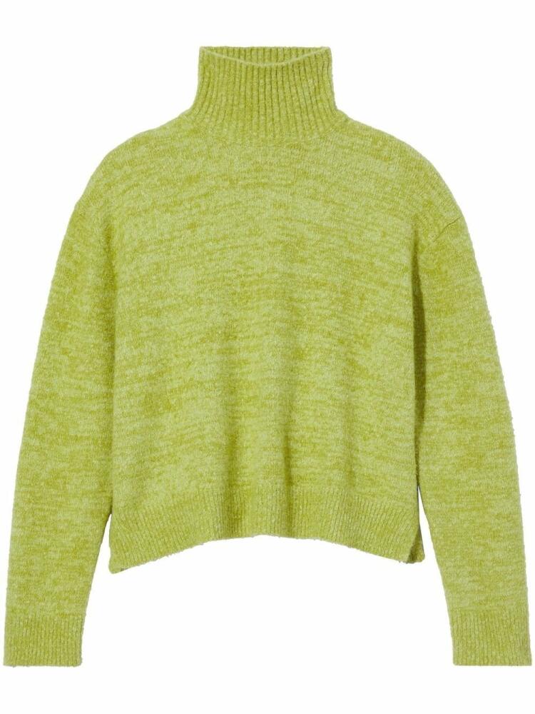 Proenza Schouler White Label brushed-finish roll neck jumper - Green Cover