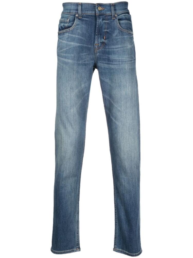 7 For All Mankind slim-cut cotton jeans - Blue Cover