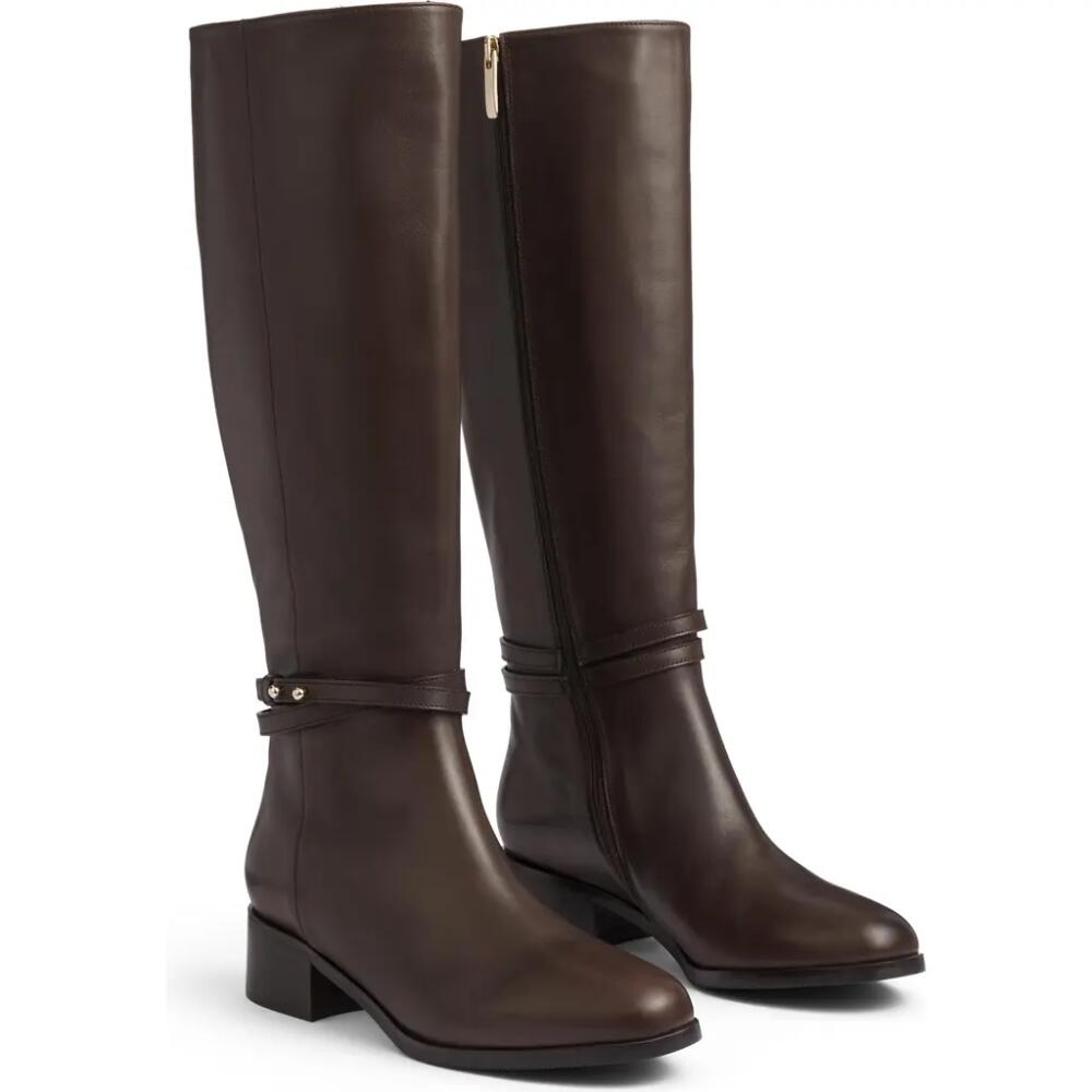 LK Bennett Bena Riding Boot in Chocolate Cover