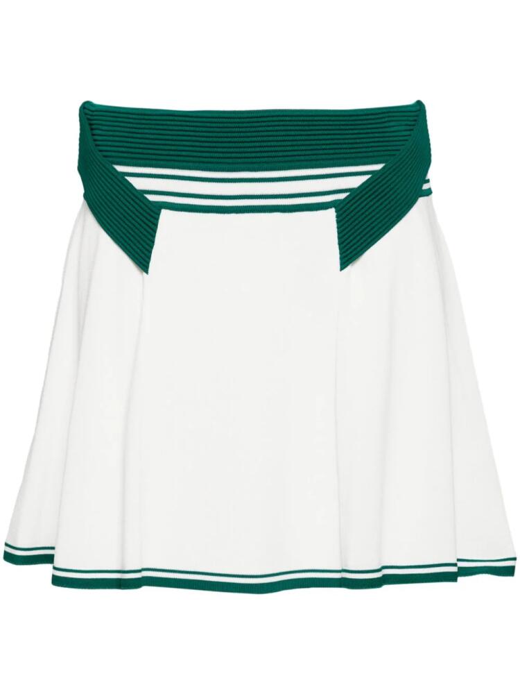 Casablanca knitted mini skirt - Green Cover