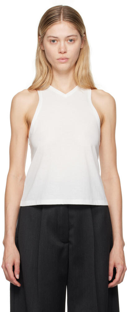 KHAITE White 'The Netta' Tank Top Cover