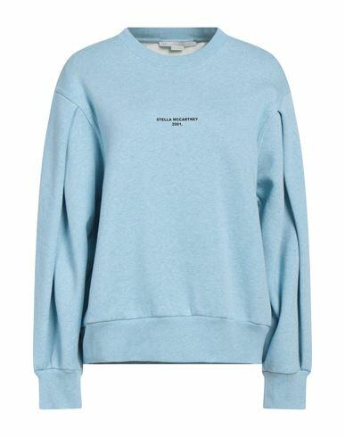 Stella Mccartney Woman Sweatshirt Sky blue Cotton Cover