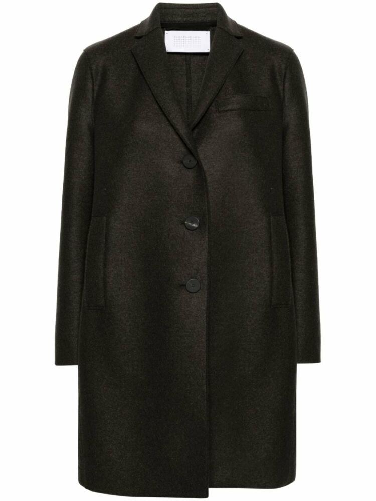 Harris Wharf London single-breasted virgin wool topcoat - Brown Cover