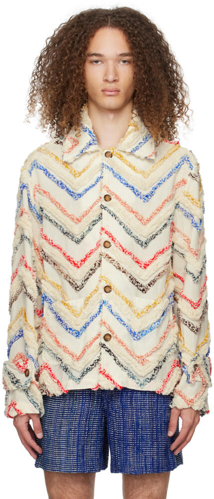 HARAGO Multicolor Chevron Jacket Cover