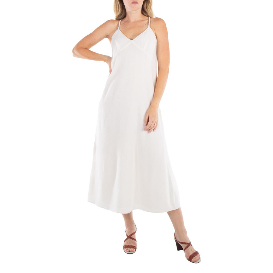 Chloe Ladies Eden White Virgin Wool-Blend Maxi Dress Cover