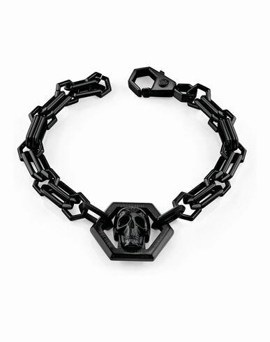 Philipp Plein Plein Icon Chain Bracelet Man Bracelet Black Stainless Steel Cover