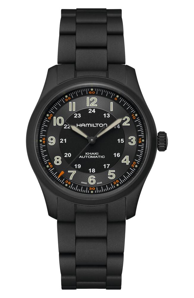 Hamilton Khaki Field Automatic Bracelet Watch, 38mm in Black Cover